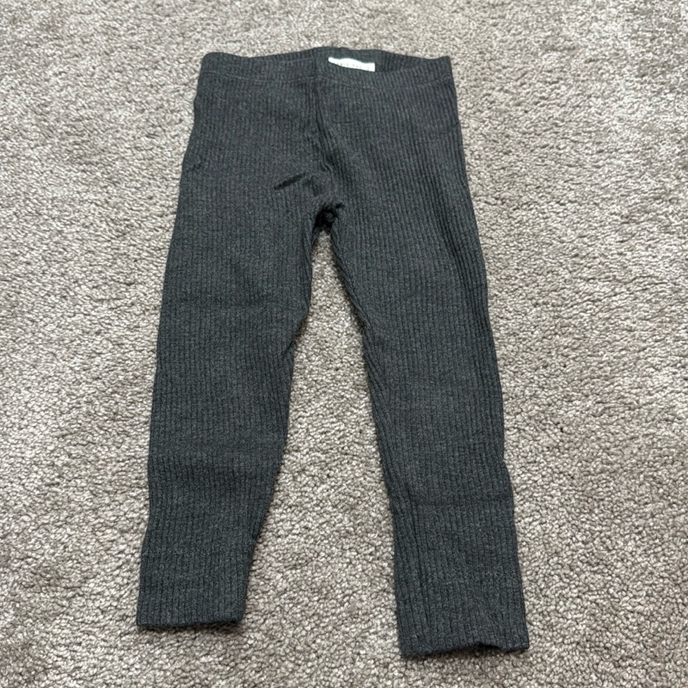 Jamie Kay Dark Heathered Grey Ribbed Leggings